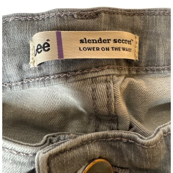 Lee Womens Slender Secret Gray Bootcut Denim Jeans 12 M - Picture 6 of 10